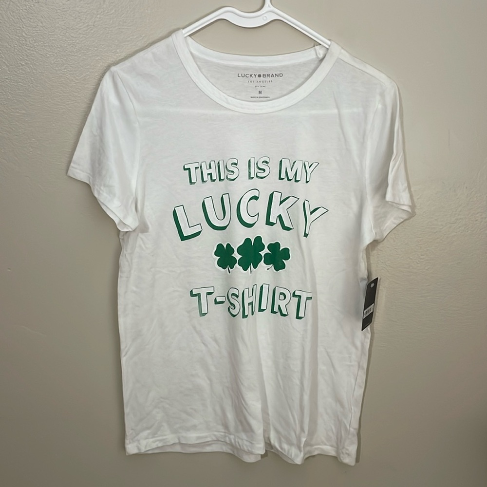 NWT Lucky Brand Lucky T-Shirt. Medium